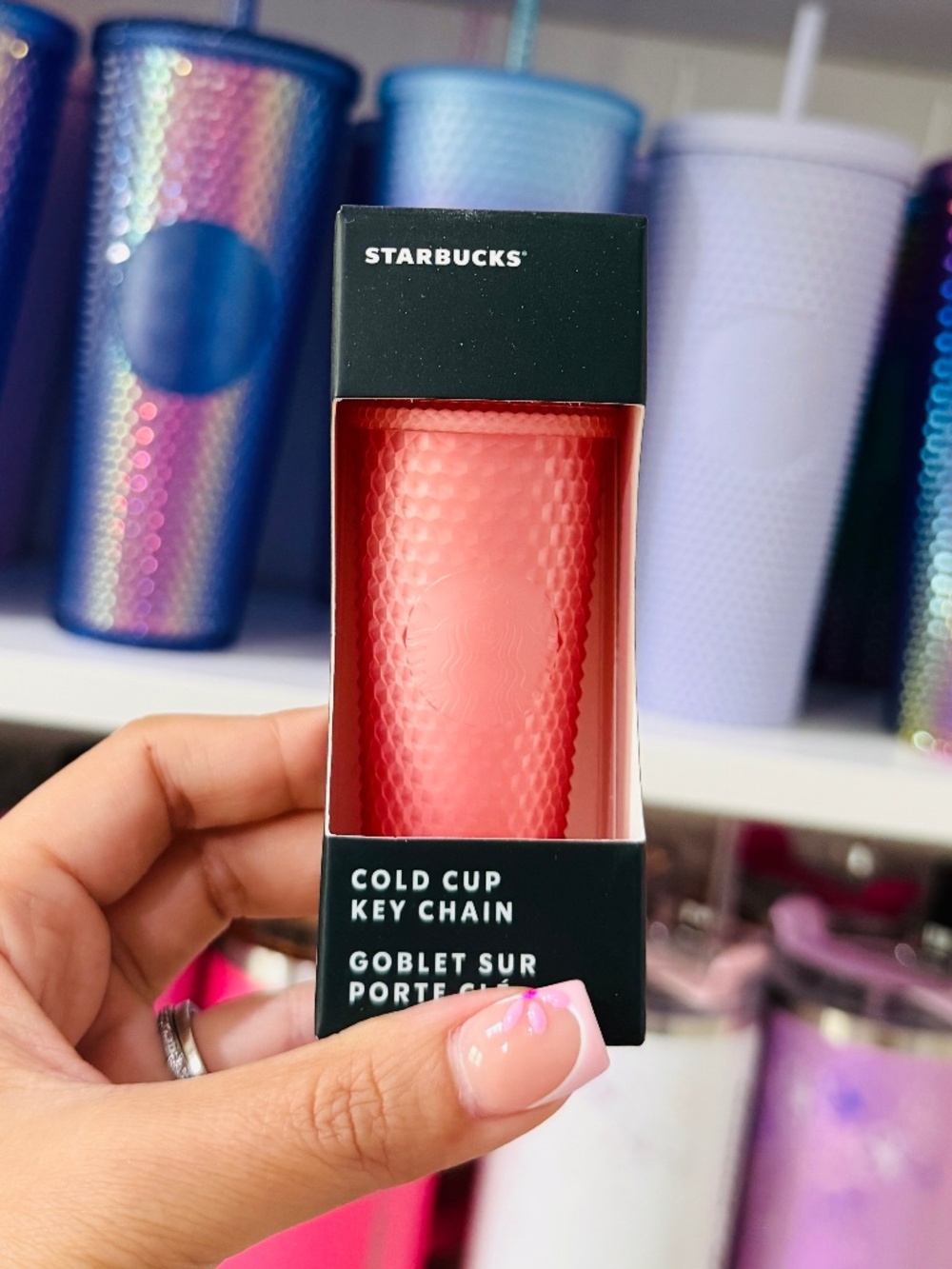 Pink Lemonade Starbucks Tumbler Keychain